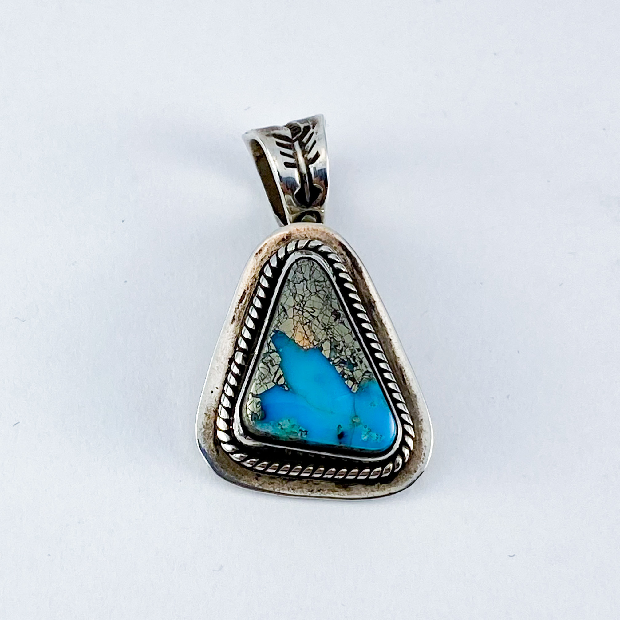 Kingman Turquoise Pendant Top 56 | ターコイズ・メンズシルバー ...