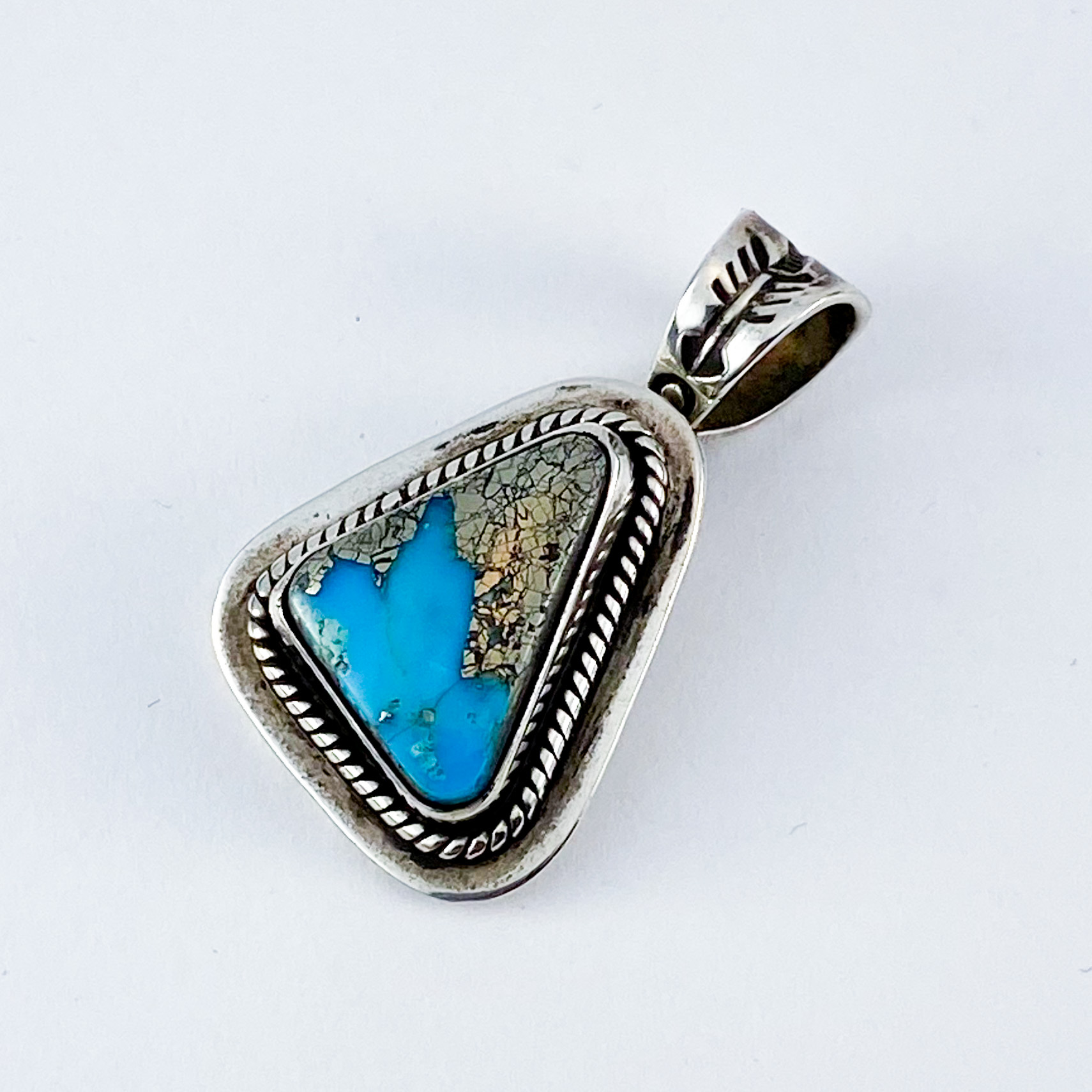 Kingman Turquoise Pendant Top 56 | ターコイズ・メンズシルバー ...