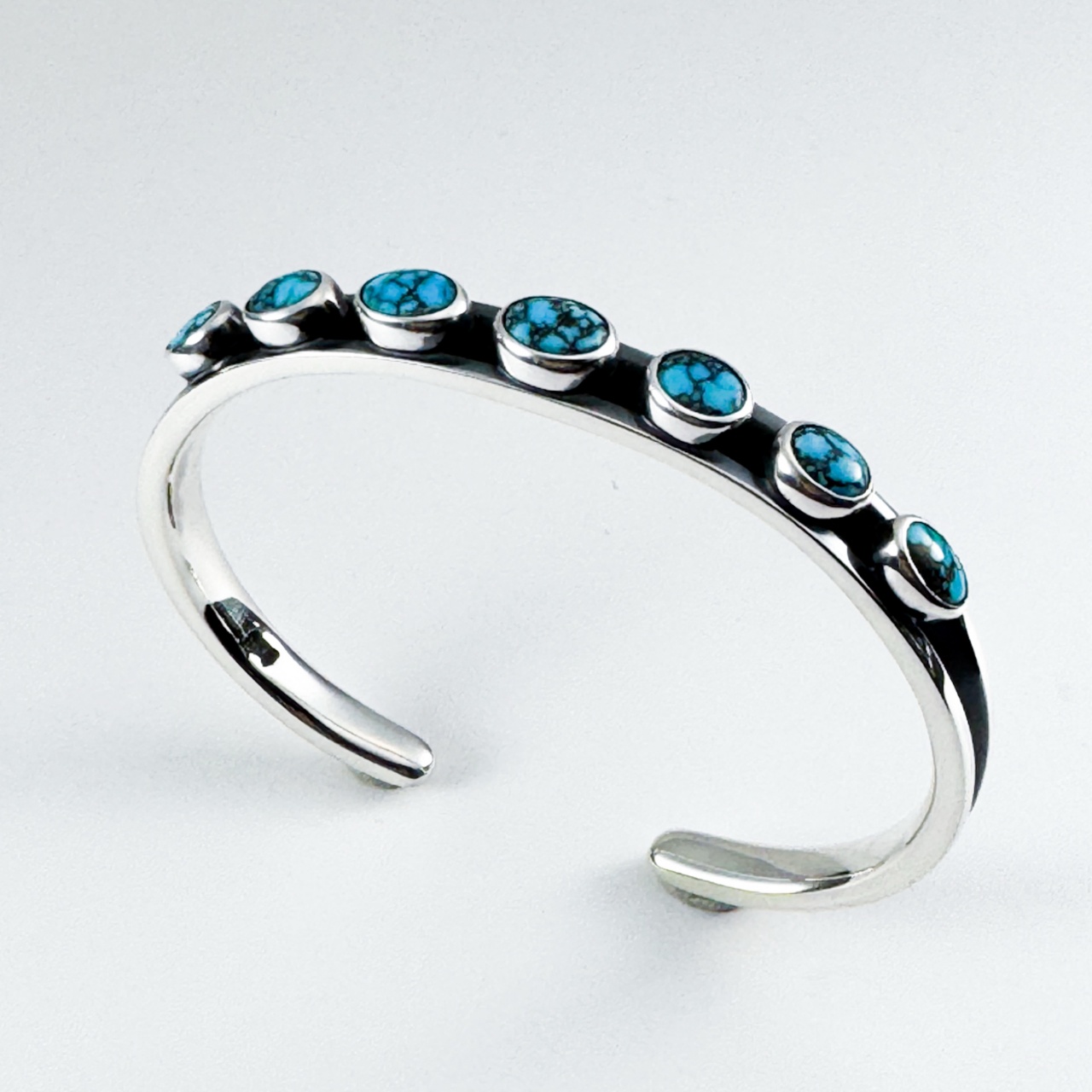 天然希少　ロードナイトバングル Number8 Silver Bangle 172 | ターコイズ・メンズシルバーアクセサリー