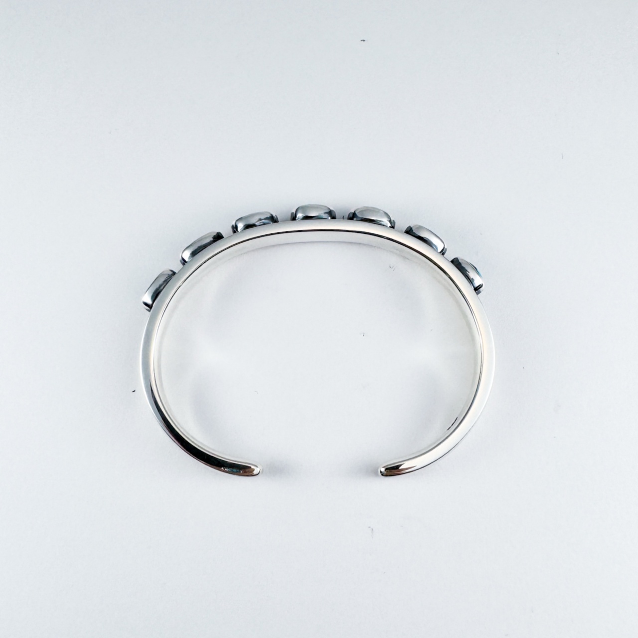 ブレスレット・バングル D35-27 Number8 Silver Bangle 176 | ターコイズ・メンズシルバーアクセサリー