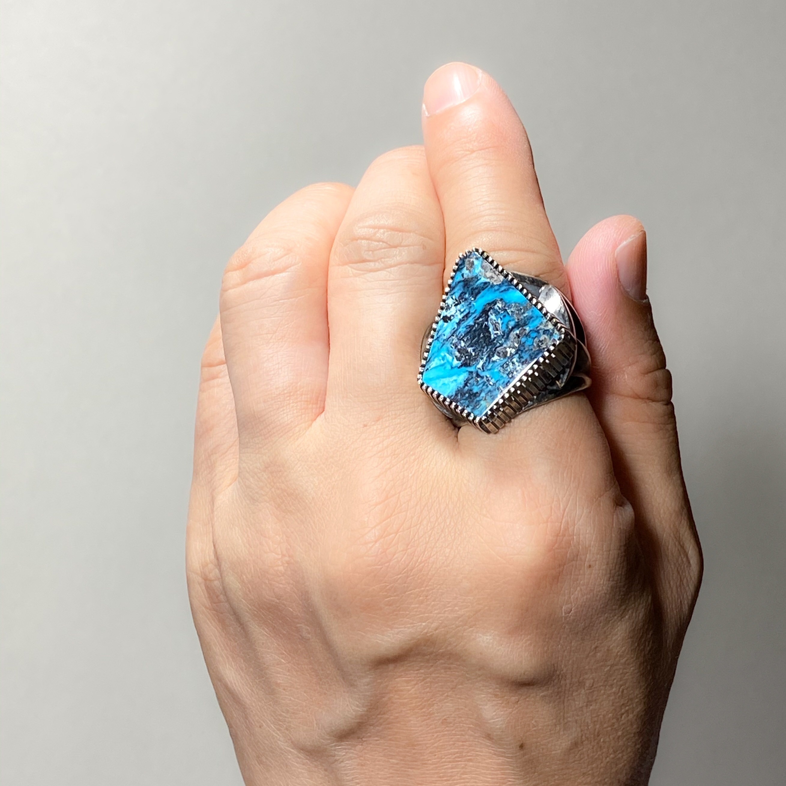 Blue Diamond Turquoise Original ring 276 | ターコイズ