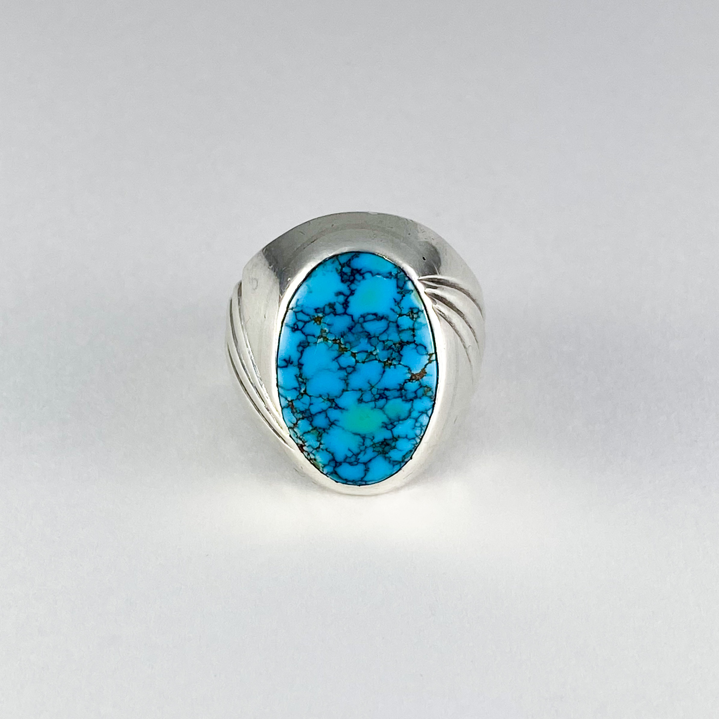 Number Eight Turquoise Ring 412 | ターコイズ・メンズシルバー