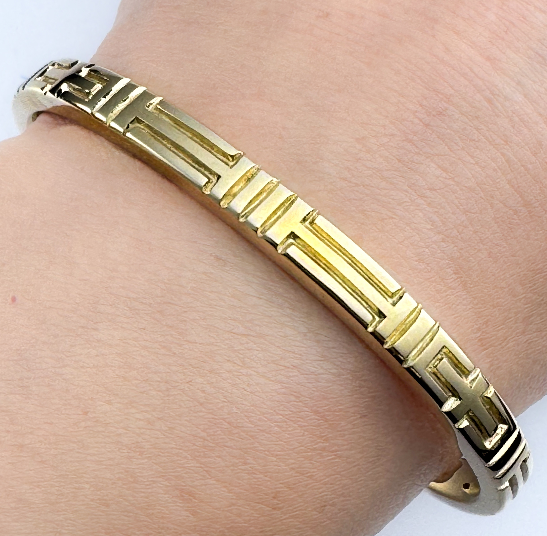 Mosaic Bracelet K18 gold 120 | ターコイズ・メンズシルバーアクセサリー通販 SKYSTONE TRADING