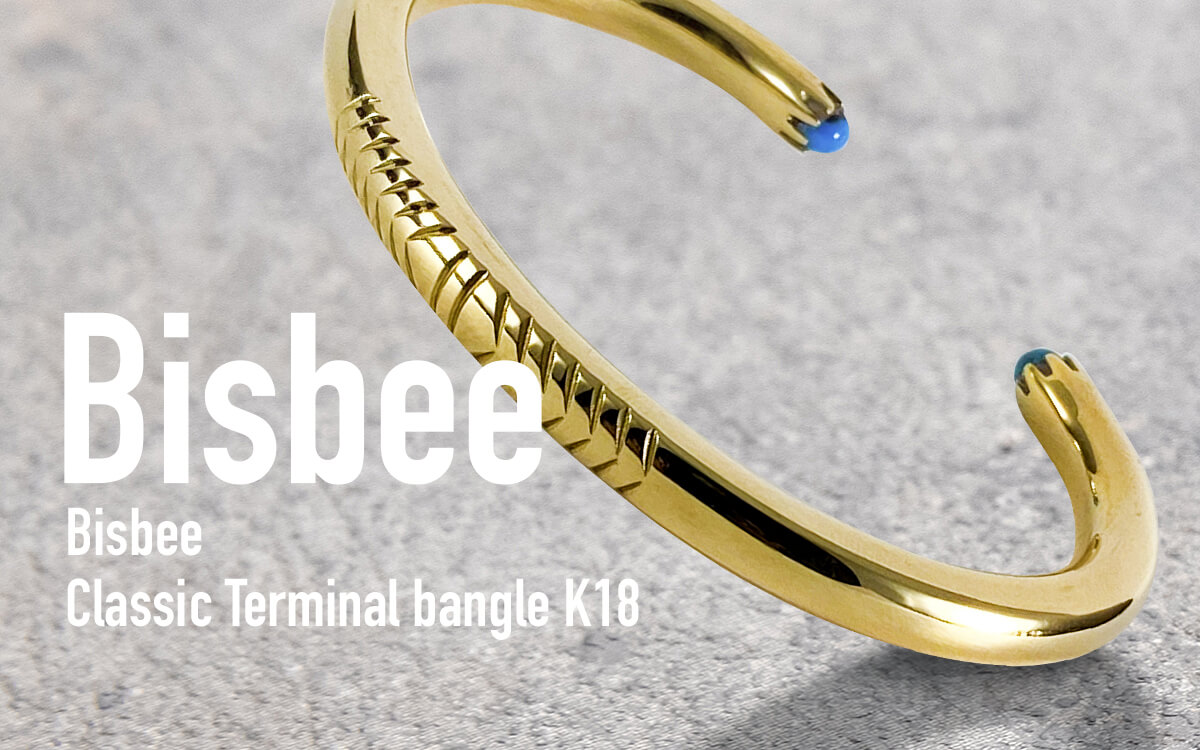 Bisbee Classic Terminal bangle K18 | ターコイズ・メンズシルバー